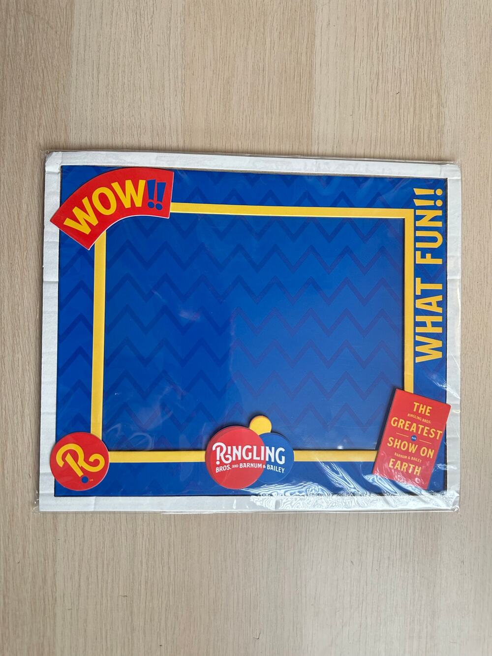 Limited Ringling Brothers Blue and Multicolor Picture Frame - New